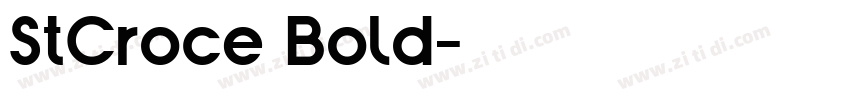 StCroce Bold字体转换